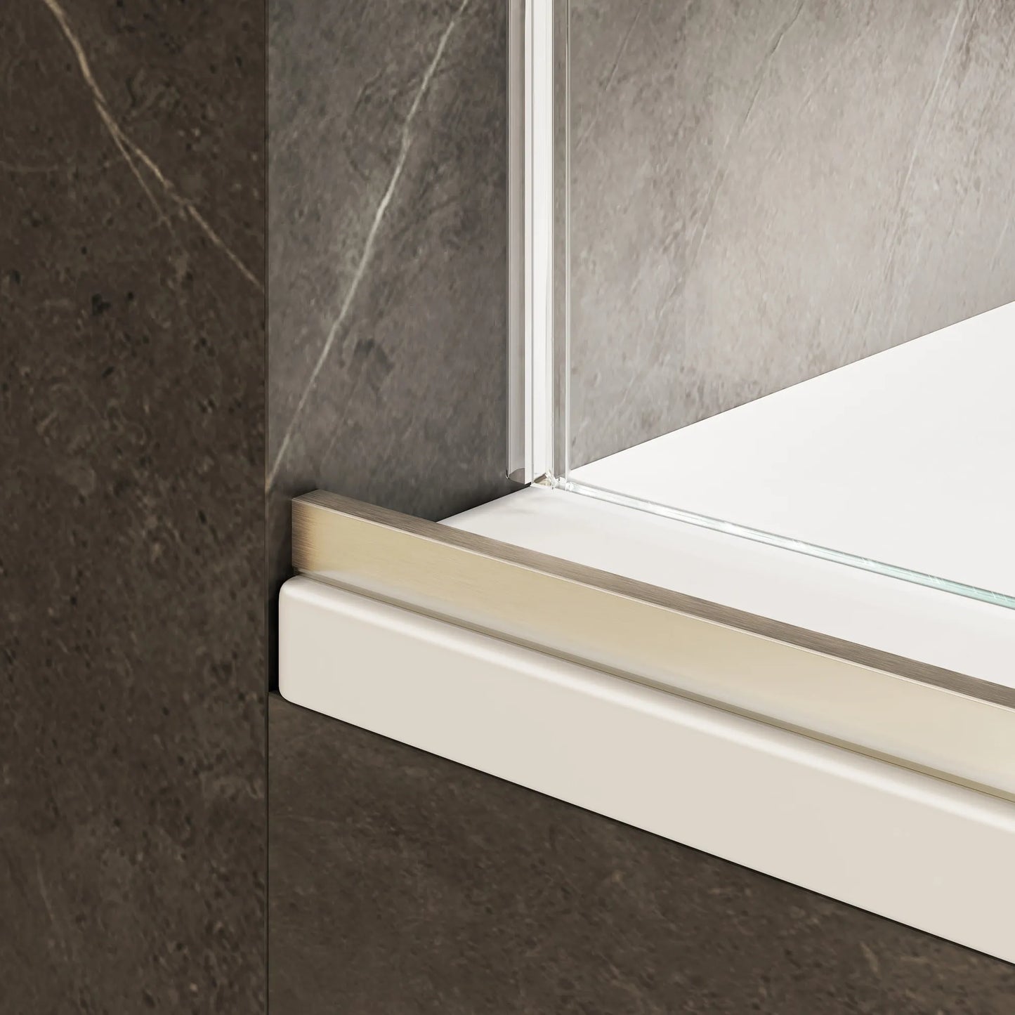 Verona Air Brushed Nickel Bypass Sliding Shower Door including Installation (NJ)