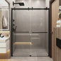 Mara Matte Black Bypass Sliding Shower Door (NJ)