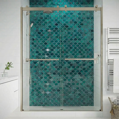 Mara Brushed Nickel Bypass Sliding Shower Door including Installation (NJ)