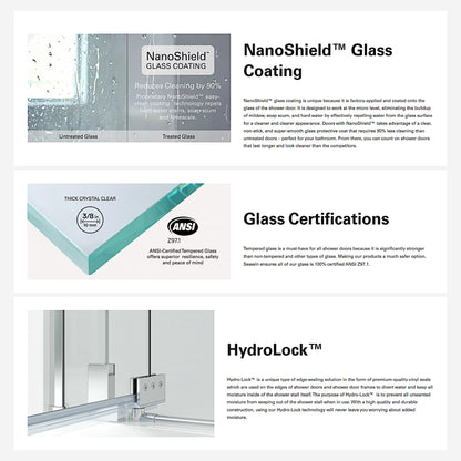 Strada Brushed Nickel Bypass Sliding Shower Door including Installation (NJ)