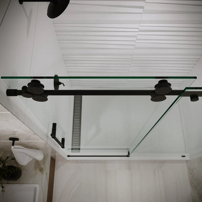 Cosmo Matte Black Sliding Shower Door including Installation (NJ)