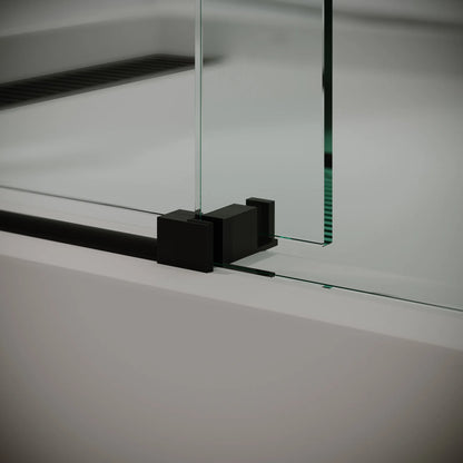 Cosmo Matte Black Sliding Shower Door including Installation (NJ)