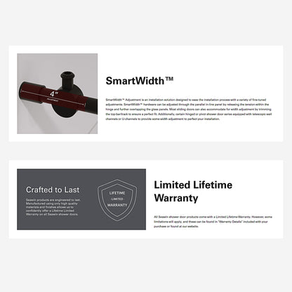 Strada Brushed Nickel Bypass Sliding Shower Door including Installation (NJ)