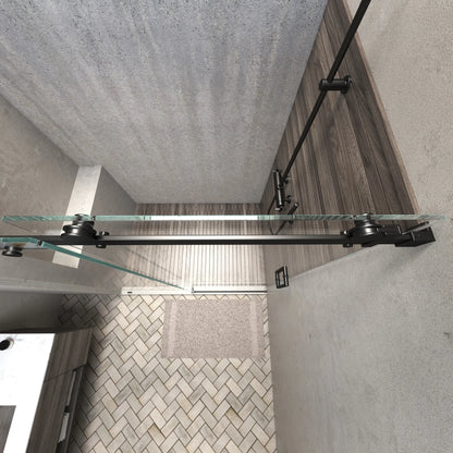 Alumni Matte Black Sliding Shower Door (NJ)