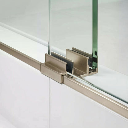 Mara Brushed Nickel Bypass Sliding Shower Door including Installation (NJ)
