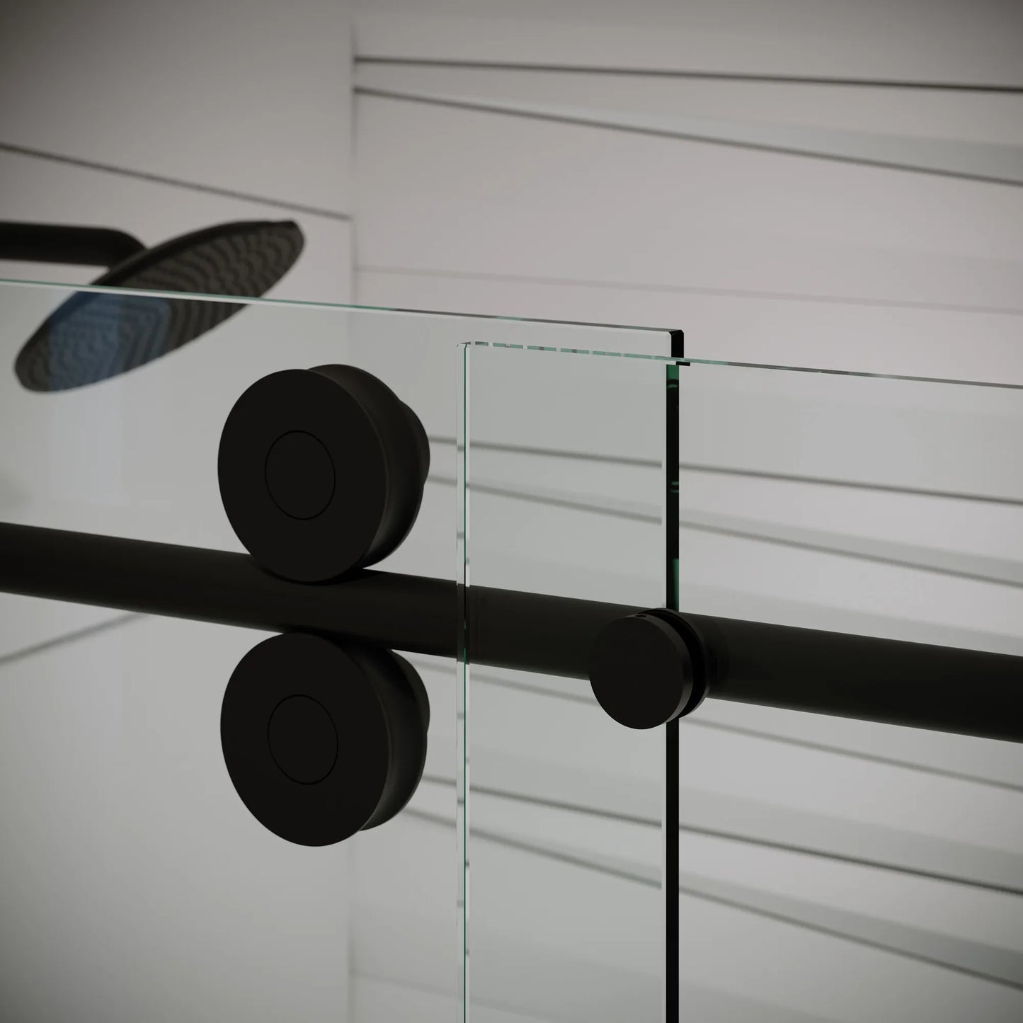 Cosmo Matte Black Sliding Shower Door including Installation (NJ)