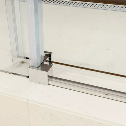 Alumni Polished Stainless Sliding Shower Door (NJ)