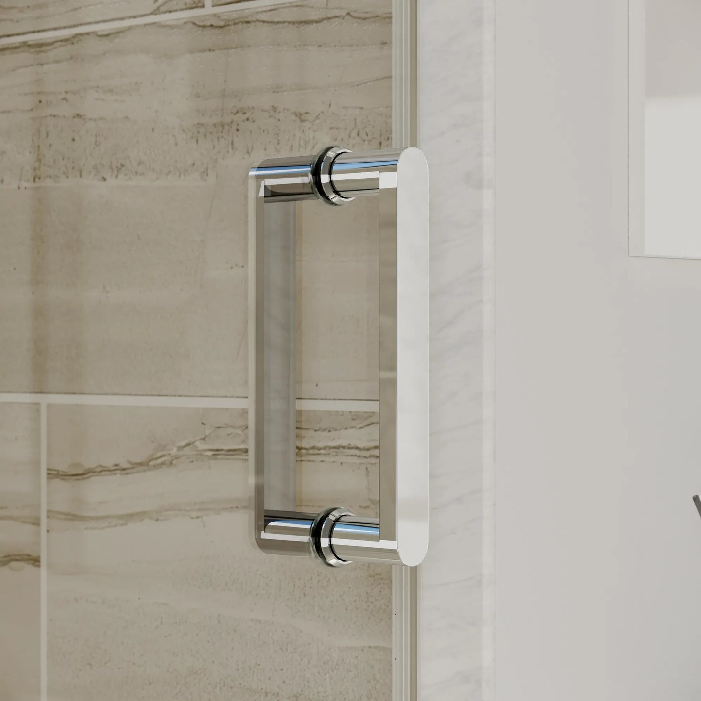 Alumni Polished Stainless Sliding Shower Door (NJ)