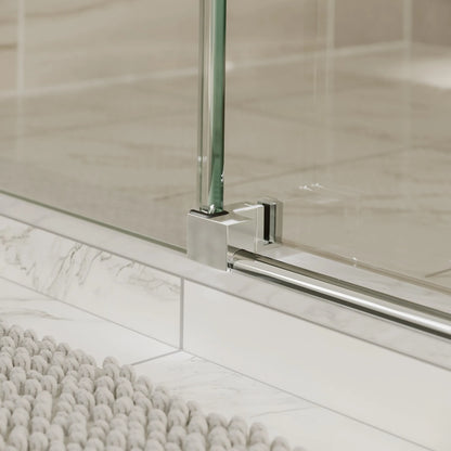 Alumni Polished Stainless Sliding Shower Door (NJ)