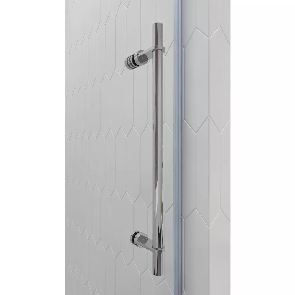 Cosmo Polished Stainless Frameless Sliding Shower Door (NJ)