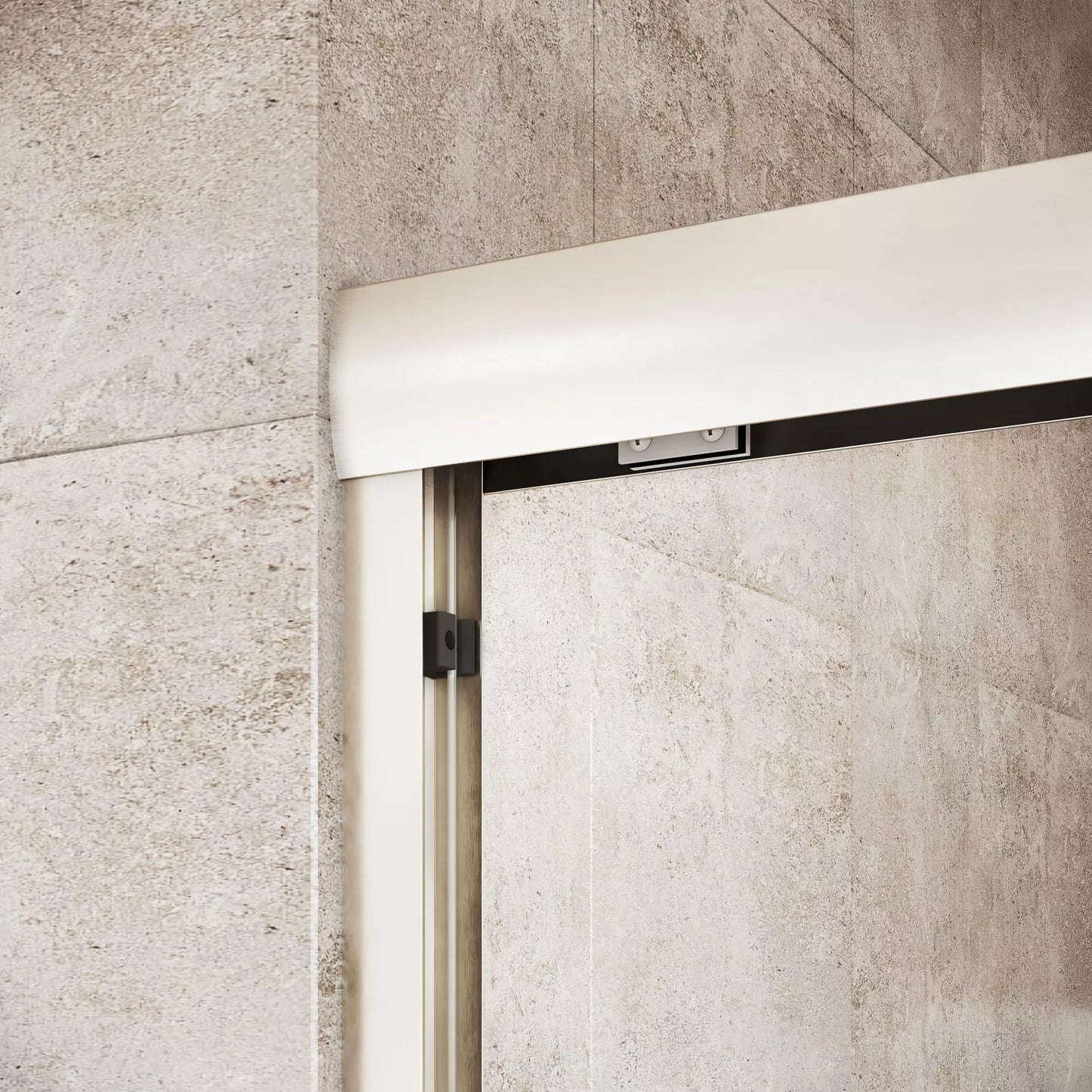 Strada Brushed Nickel Bypass Sliding Shower Door including Installation (NJ)