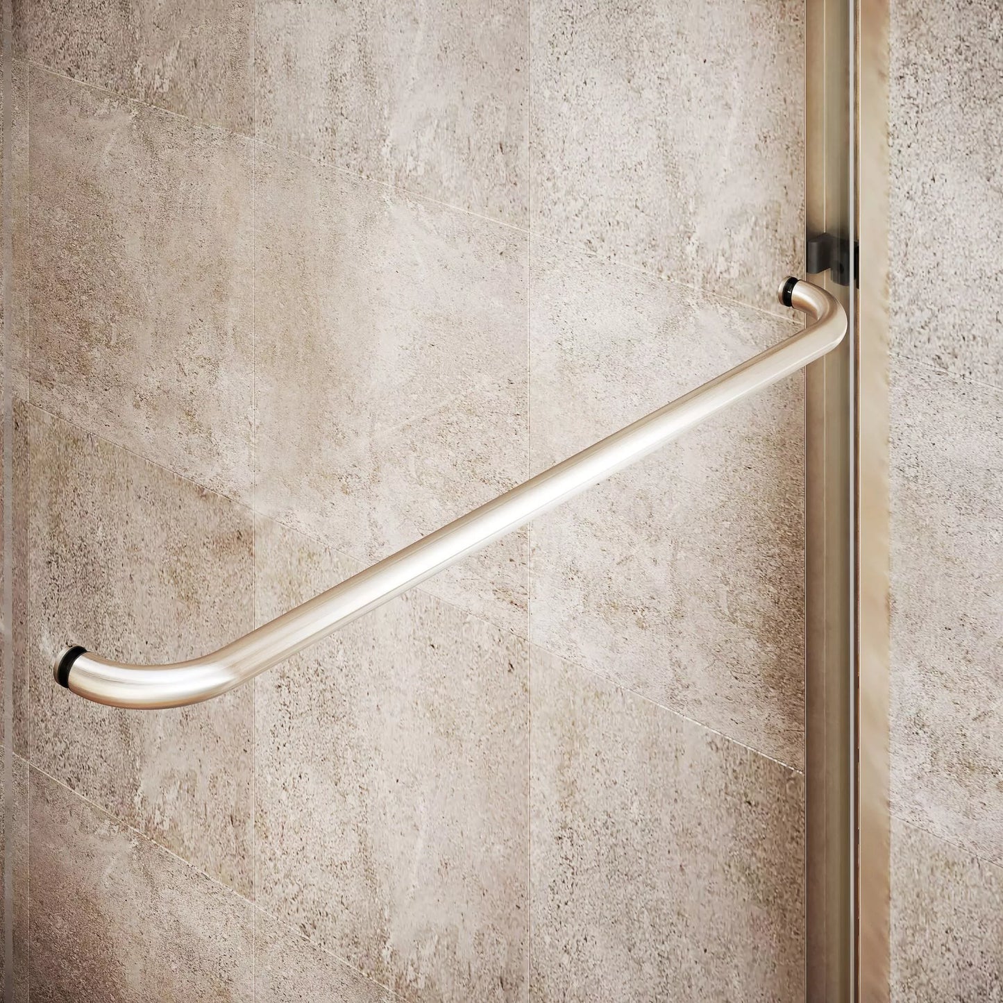 Strada Brushed Nickel Bypass Sliding Shower Door including Installation (NJ)