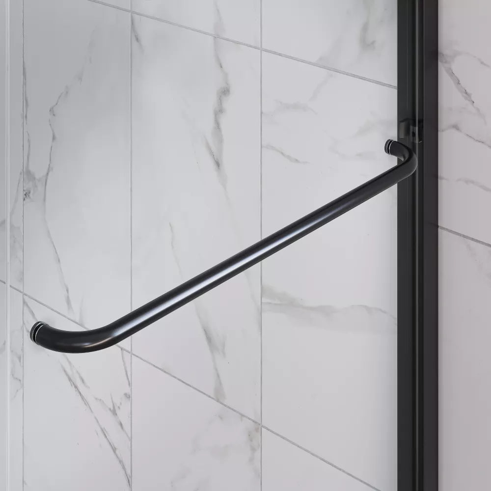 Strada Matte Black Bypass Sliding Shower Door including Installation (NJ)