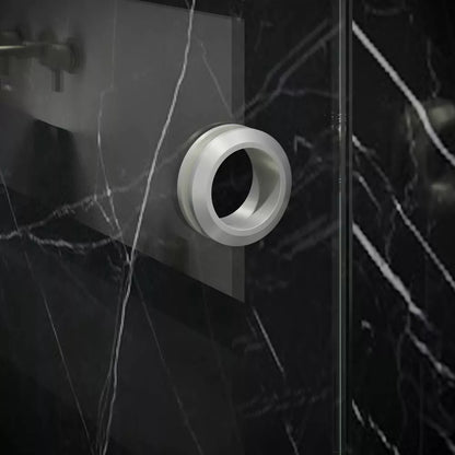 Hugo Brushed Stainless Sliding Shower Door (NJ)