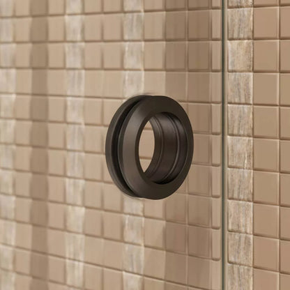 Hugo Matte Black Sliding Shower Door (NJ)