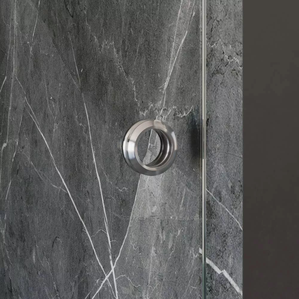 Hugo Polished Stainless Sliding Shower Door including Installation (NJ)