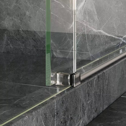 Hugo Polished Stainless Sliding Shower Door including Installation (NJ)