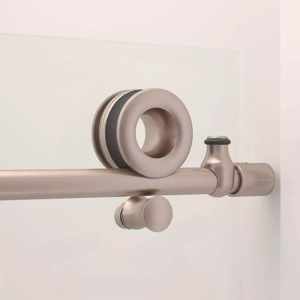 Crystal Brushed Stainless Sliding Shower Door (NJ)