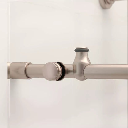 Crystal Brushed Stainless Sliding Shower Door (NJ)