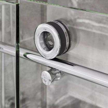 Crystal Polished Stainless Sliding Shower Door (NJ)