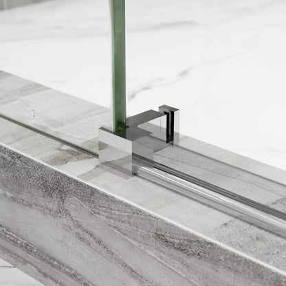 Crystal Polished Stainless Sliding Shower Door (NJ)