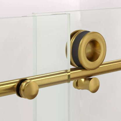 Crystal Satin Gold Sliding Shower Door including Installation (NJ)