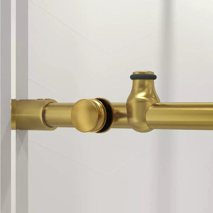 Crystal Satin Gold Sliding Shower Door including Installation (NJ)