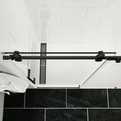 Briza Matte Black Sliding Shower Door (NJ)