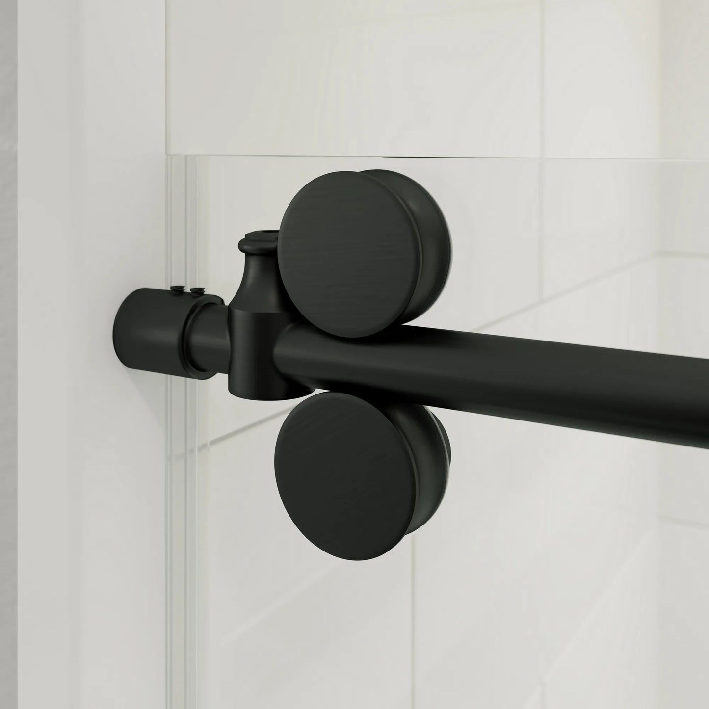 Briza Matte Black Sliding Shower Door (NJ)