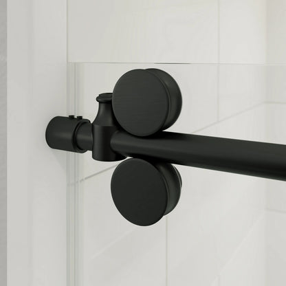Briza Matte Black Sliding Shower Door (NJ)