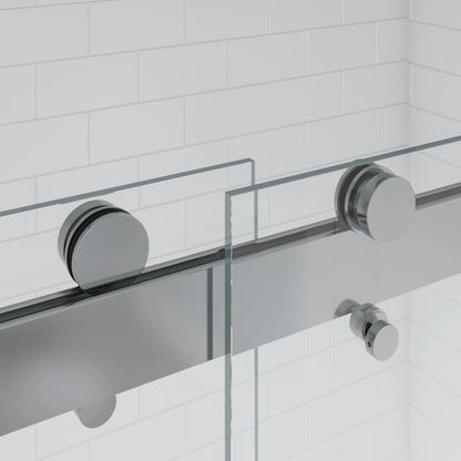 Verona Light Polished Chrome Bypass Sliding Shower Door (NJ)
