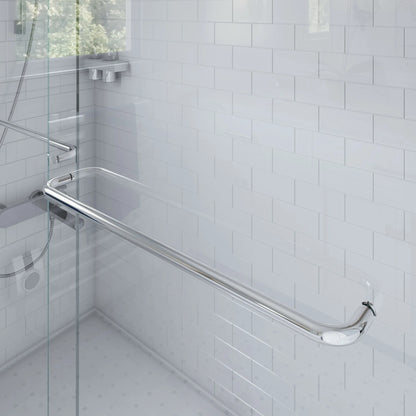 Verona Light Polished Chrome Bypass Sliding Shower Door (NJ)