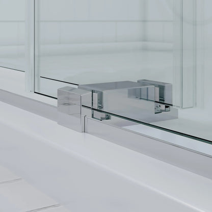 Verona Light Polished Chrome Bypass Sliding Shower Door (NJ)