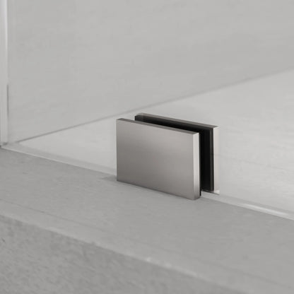 Diamond Brushed Stainless Sliding Shower Door (NJ)