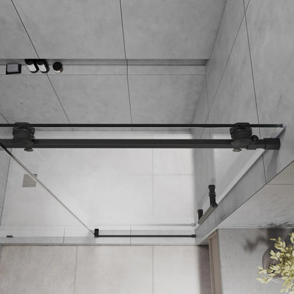 Diamond Matte Black Sliding Shower Door including Installation (NJ)