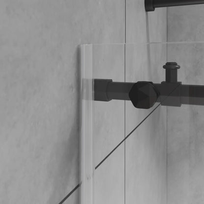 Diamond Matte Black Sliding Shower Door including Installation (NJ)