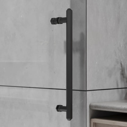 Diamond Matte Black Sliding Shower Door including Installation (NJ)