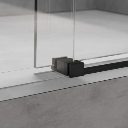 Diamond Matte Black Sliding Shower Door including Installation (NJ)