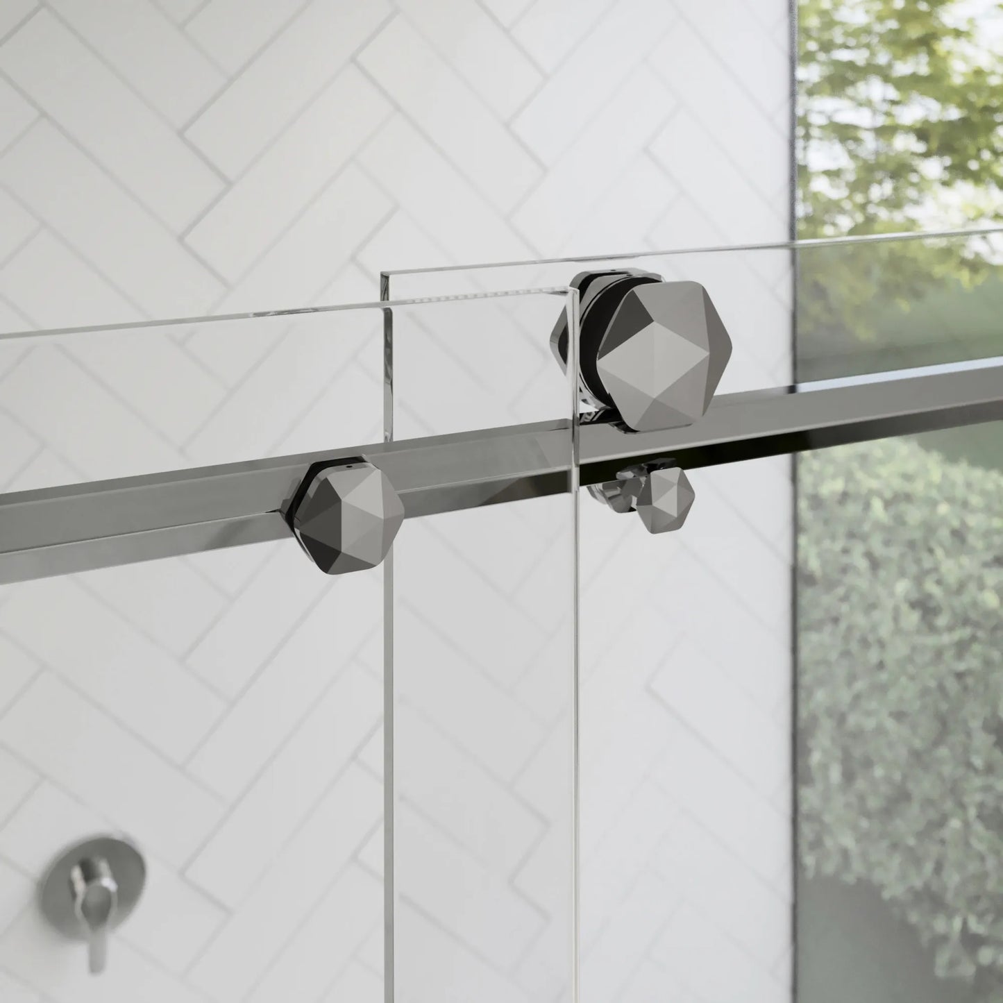 Diamond Polished Stainless Sliding Shower Door including Installation (NJ)