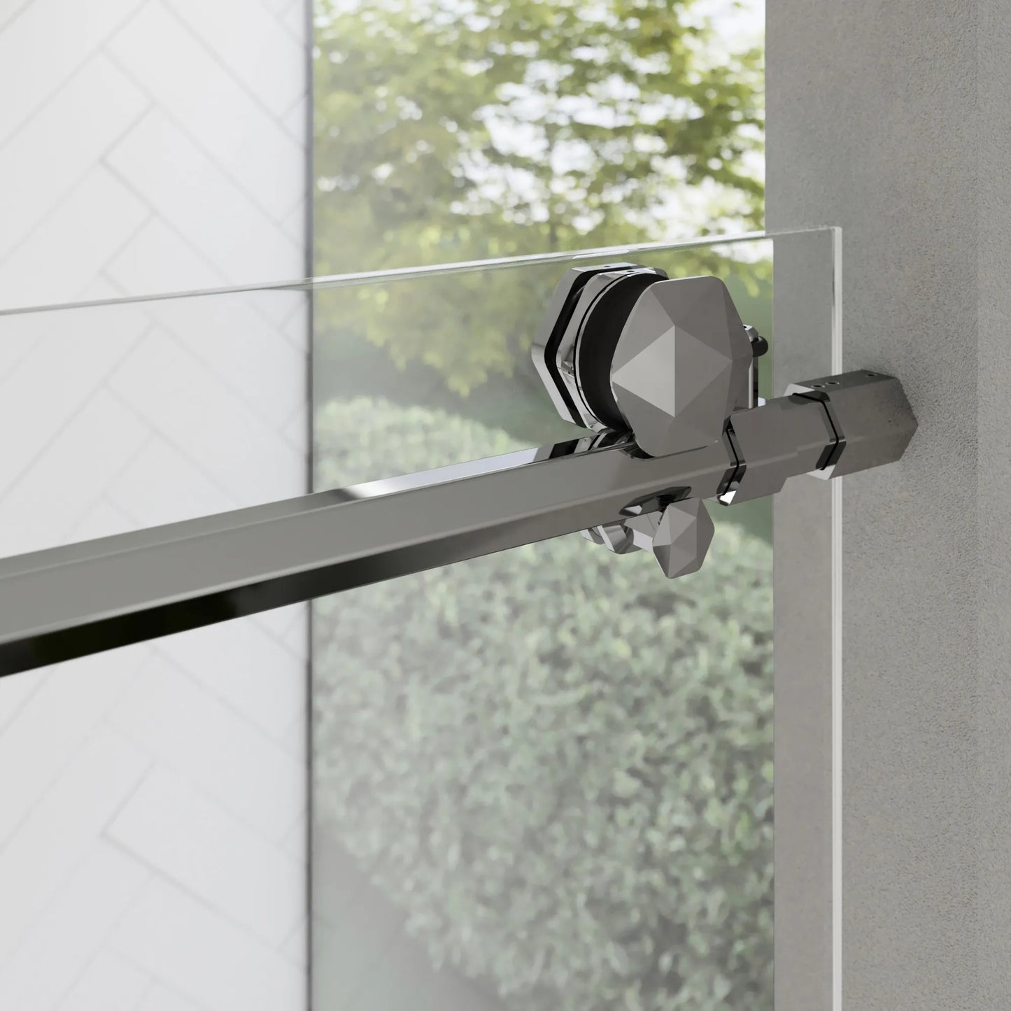 Diamond Polished Stainless Sliding Shower Door including Installation (NJ)