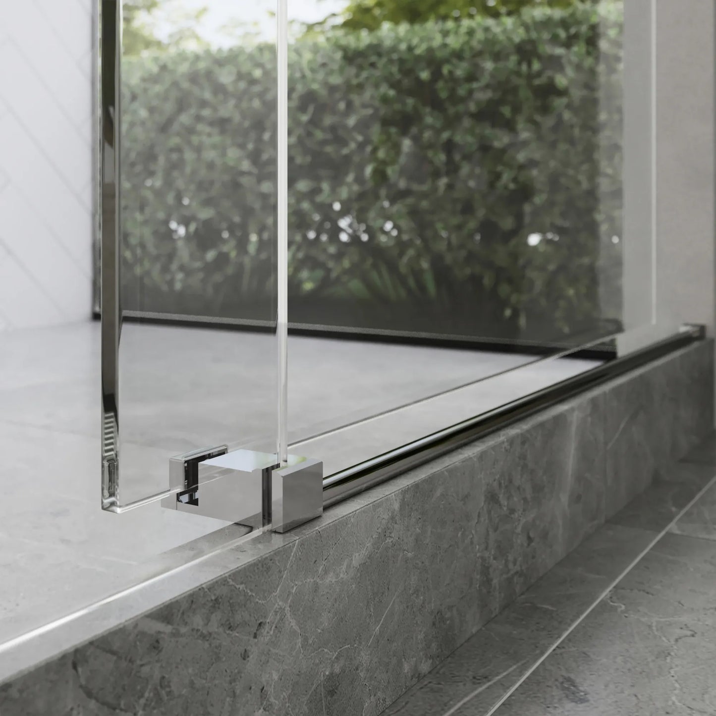 Diamond Polished Stainless Sliding Shower Door including Installation (NJ)