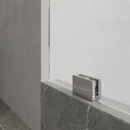 Diamond Polished Stainless Sliding Shower Door including Installation (NJ)