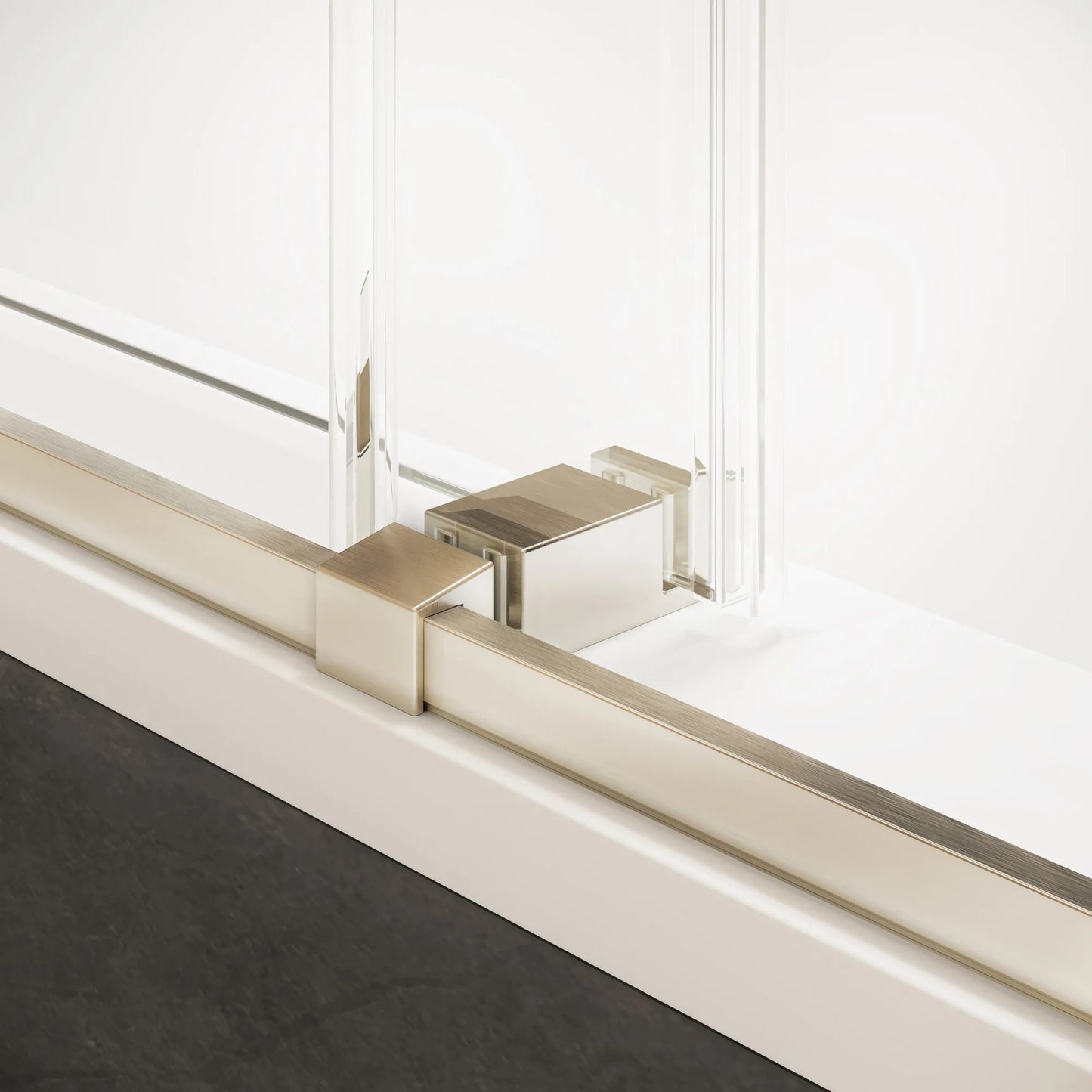 Verona Air Brushed Nickel Bypass Sliding Shower Door (NJ)