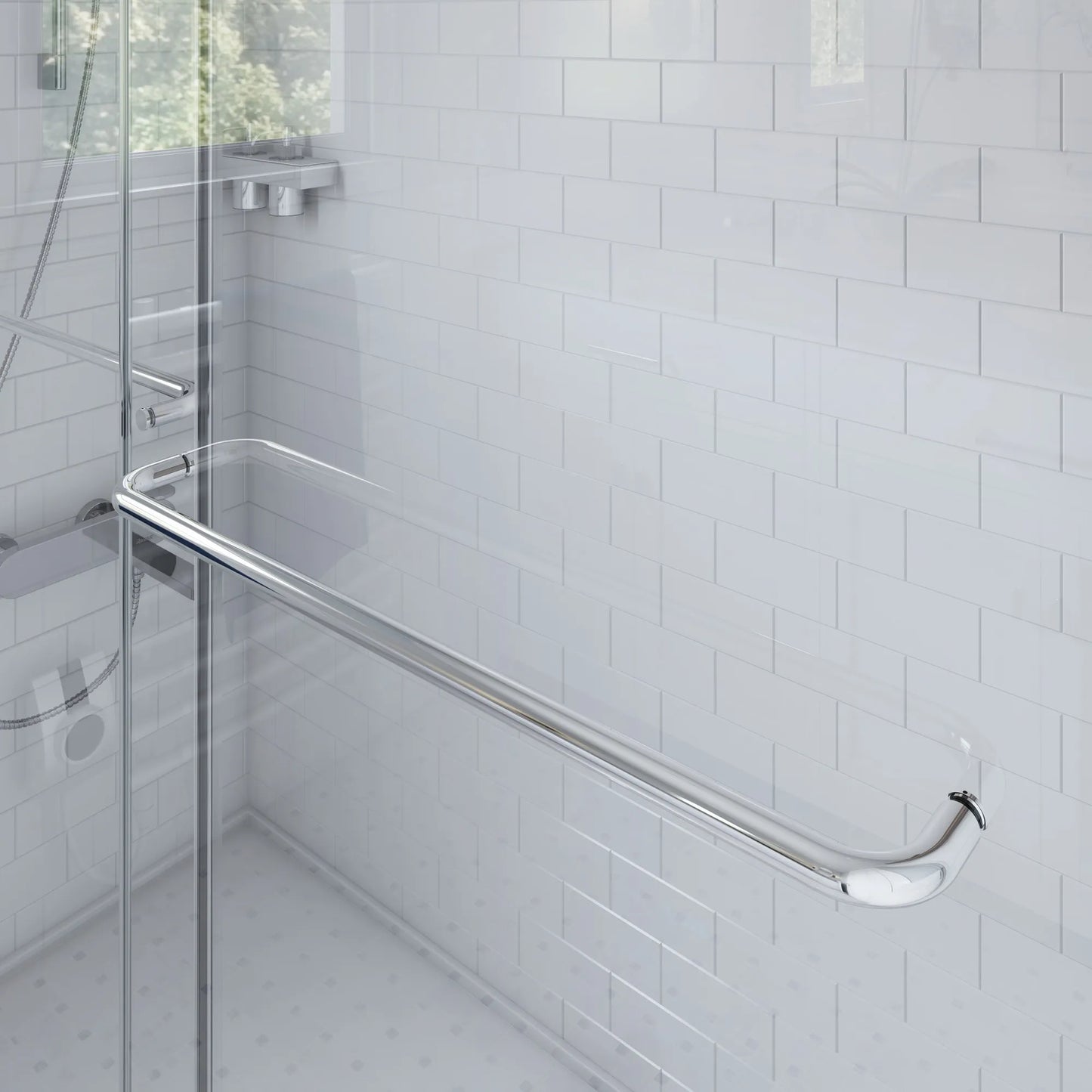 Verona Air Polished Chrome Bypass Sliding Shower Door including Installation (NJ)