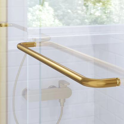 Verona Air Satin Gold Bypass Sliding Shower Door including Installation (NJ)