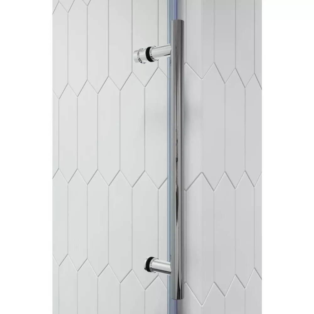 Briza Polished Stainless Sliding Shower Door (NJ)