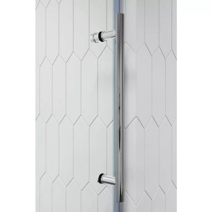 Briza Polished Stainless Sliding Shower Door (NJ)