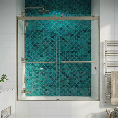 Mara Brushed Nickel Bypass Sliding Shower Door including Installation (NJ)