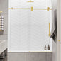 Briza Satin Gold Sliding Shower Door (NJ)