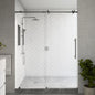 Diamond Polished Stainless Sliding Shower Door (NJ)